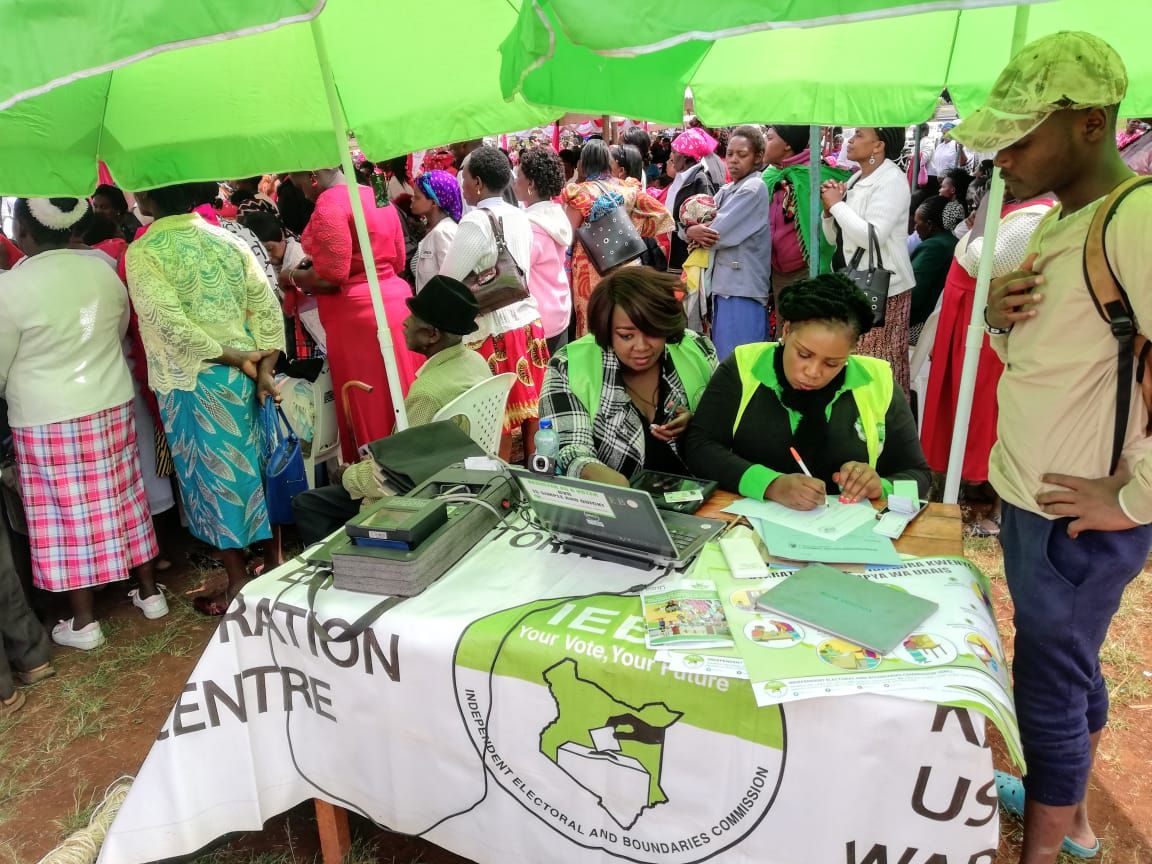 IEBC ends mass voter registration drive on a strong note with new listings nearing 80 per cent target
